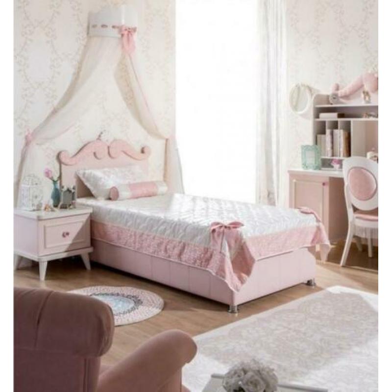 Rosa Meisjekamer Sprookjesachtige Meiden Kamer Klassiek Bed