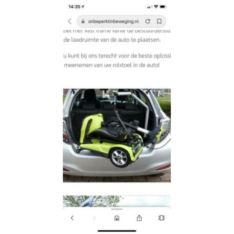 Autolift voor bv een rolstoel