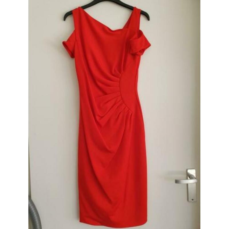 Splinternieuwe Karen Millen jurk in vuurrood, maat 38 UK10
