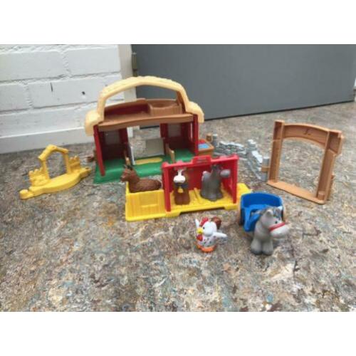 Fisher price boerderij poppenhuis schoolbus etc