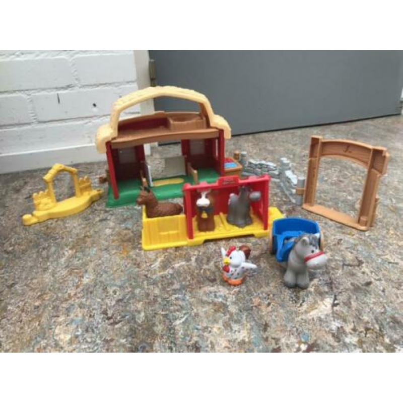 Fisher price boerderij poppenhuis schoolbus etc