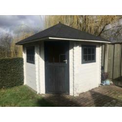 Houten tuinhuisje opknappertje