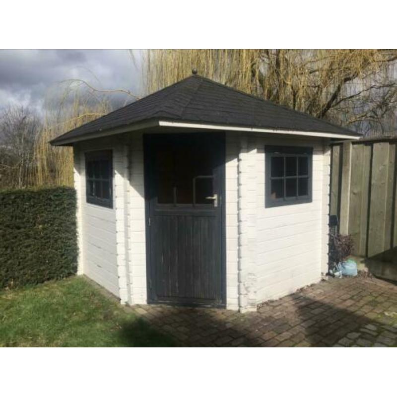 Houten tuinhuisje opknappertje