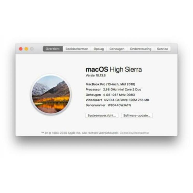 Macbook Pro 13 Inch Mid 2010 2,66 GHz 4Gb