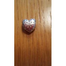 Originele Pandora bedel hart zirkonia steentjes