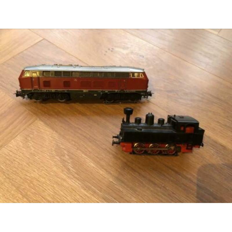 Märklin locomotief en treinenset
