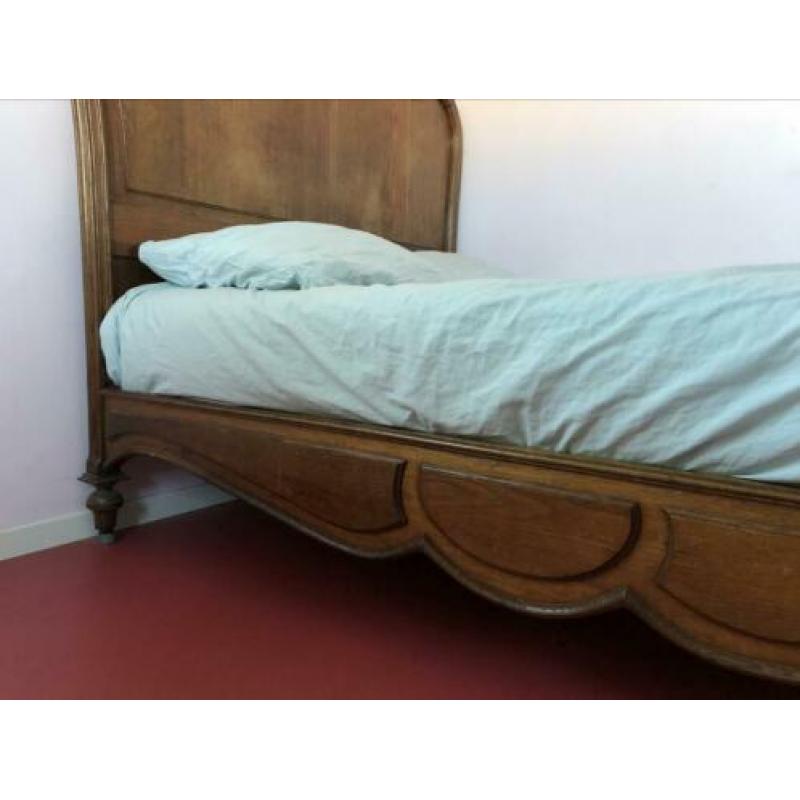 Antiek bed twijfelaar 130x190