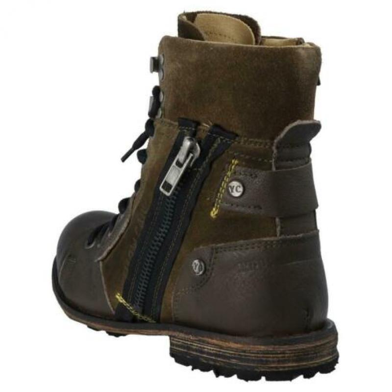YELLOW CAB - stoere Industrial boots green - maat 44