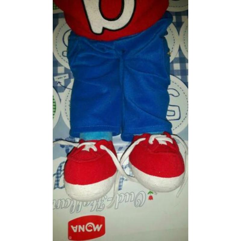Grote BOBO knuffel met veter strikken, knoop dicht doen