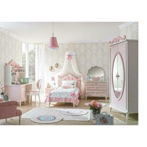 Rosa Meisjekamer Sprookjesachtige Meiden Kamer Klassiek Bed