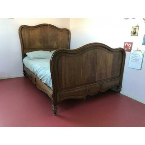 Antiek bed twijfelaar 130x190
