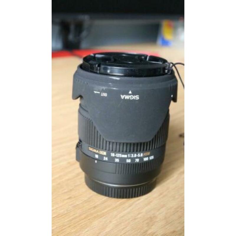 Sigma telelens 18-125 1:3.8-5.6 DC OS HSM AF hypersonic