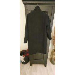 Oversized mantel jas zara zwart xs