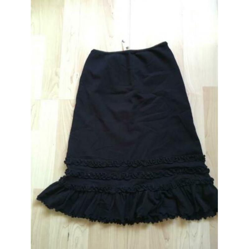 Zwarte Kookai rok mt 1 - mt 36