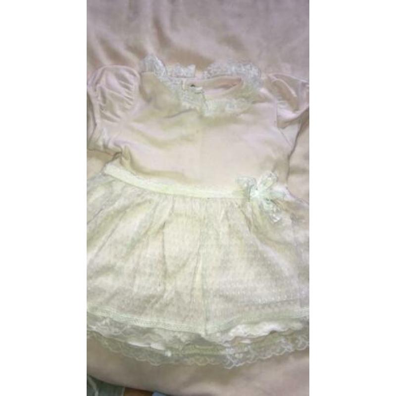 Aletta baby jurkje met vestje Italiaans kant 9M 74