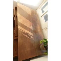 Houten bureau met lades (eikenhout)