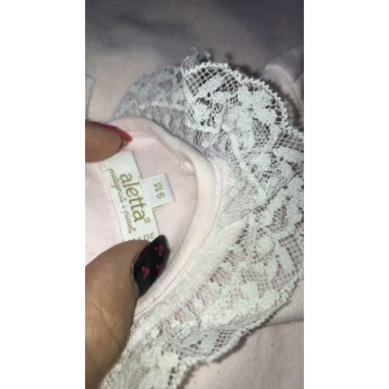 Aletta baby jurkje met vestje Italiaans kant 9M 74