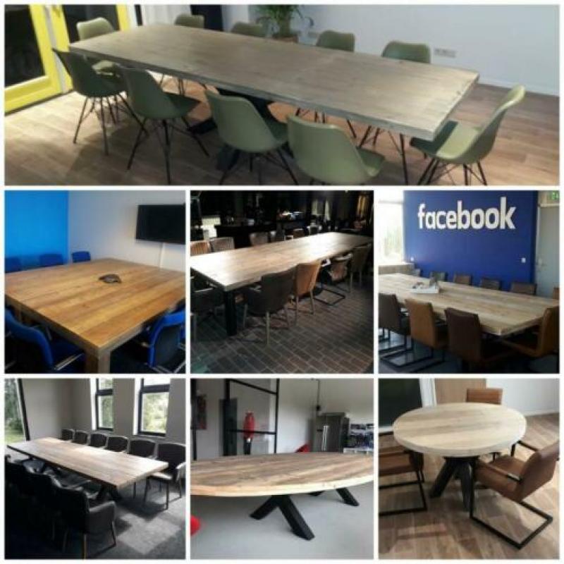 Bureau, kantoortafel, kantoorinrichting steigerhout op maat.