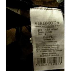 VERO MODA tuniek, blouse met elastiek in de taille, maat M