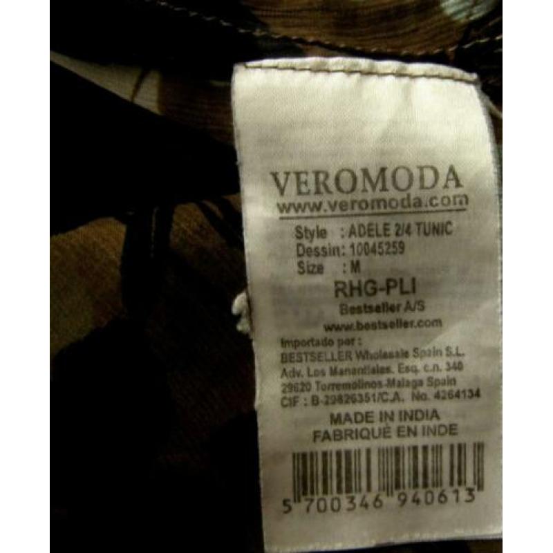 VERO MODA tuniek, blouse met elastiek in de taille, maat M