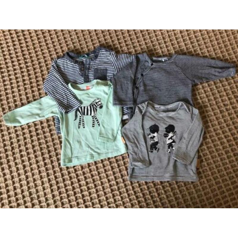Pakketje van fijne baby shirts maat 56