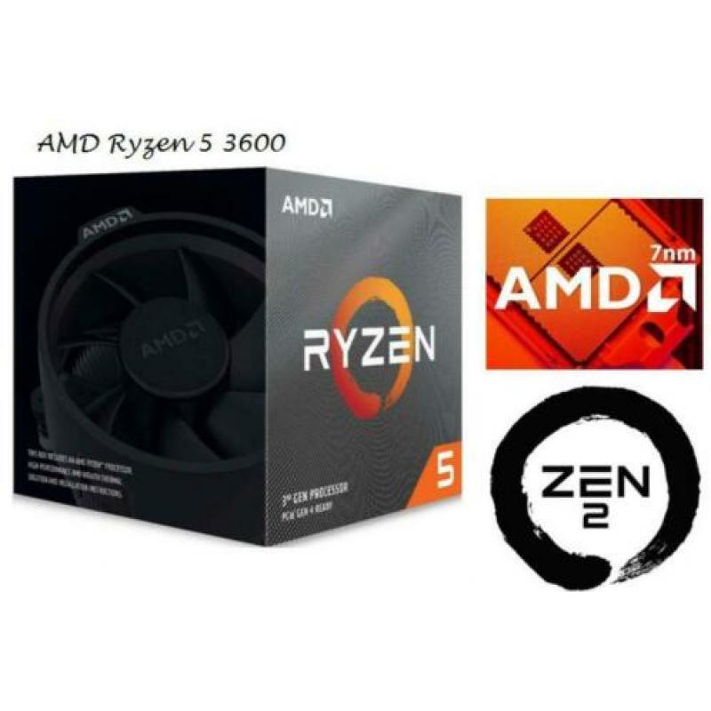 7nm AMD Ryzen 5 3600 m.2 snelheidsmonster
