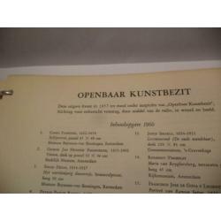 Openbaar kunstbezit 420 drukwerken 1960