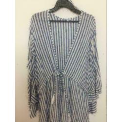 Striped dames tuniek, maat;l/xl