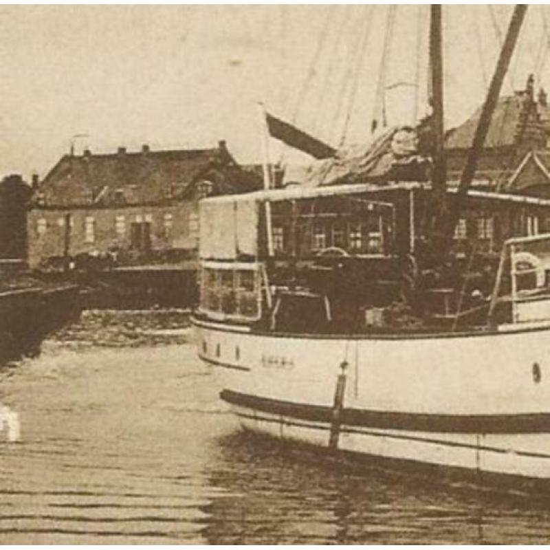 Harderwijk rondvaartboot Uddelermeer molen botters 1923