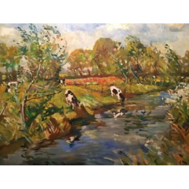 E.B. Van Dulmen Krumpelman - landschap Drenthe Dr. Aa Zeegse
