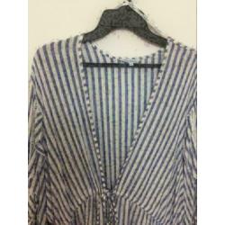 Striped dames tuniek, maat;l/xl