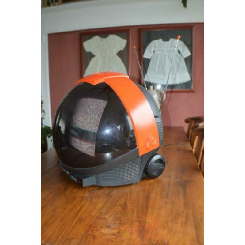 1980:leuke oranje retro DESIGN kleuren tv PHILIPS DISCOVERER