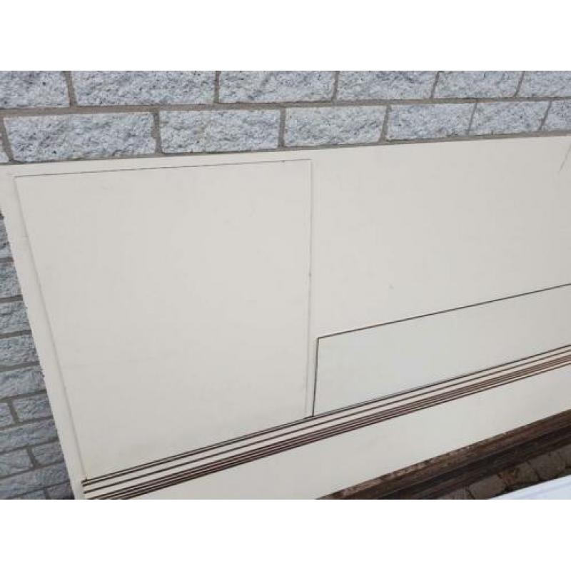 8 trespa Plastica gevel elementen panelen platen creme ivoor