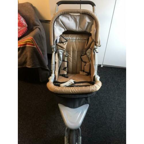Combi kinderwagen Quick -Silver goudkleurig
