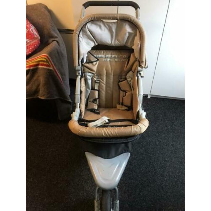 Combi kinderwagen Quick -Silver goudkleurig