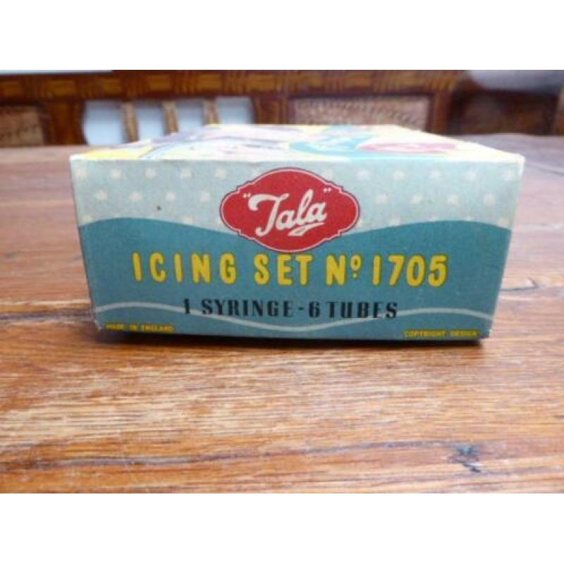Vintage garneerspuit, Tala icing set