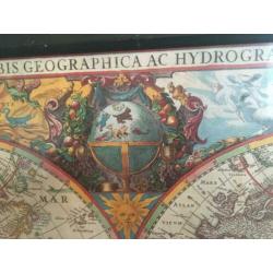 Mooie art-print wereldkaart mercator - Nova Totius Terrarum