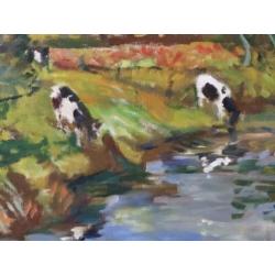 E.B. Van Dulmen Krumpelman - landschap Drenthe Dr. Aa Zeegse