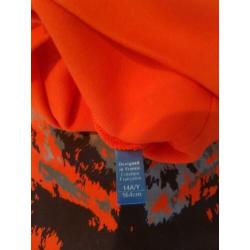 Longsleeve katoen 158/164 NIEUW met coll ski pull Okaidi