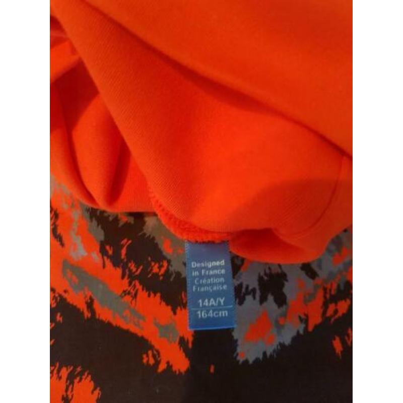 Longsleeve katoen 158/164 NIEUW met coll ski pull Okaidi
