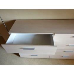 8 laden kast afmetingen 140 cm x 40 cm x 80 cm (b x d xh)