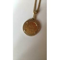 Gouden vijfje ketting