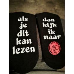 Sokken met tekst