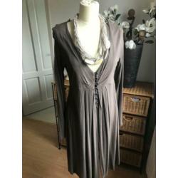 Expresso lang tuniek taupe kleur