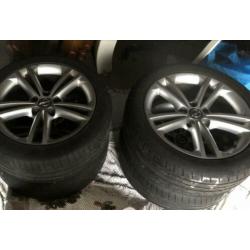 18 inch Opel velgen 5x120 zomerbanden
