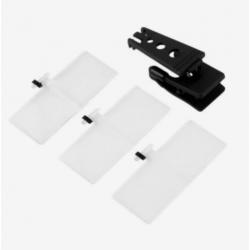 Clip-On brilloep set met 3 vergrootglazen
