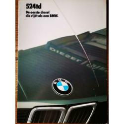 BMW 524 TD - 1983, eerste BMW Diesel - autofolder