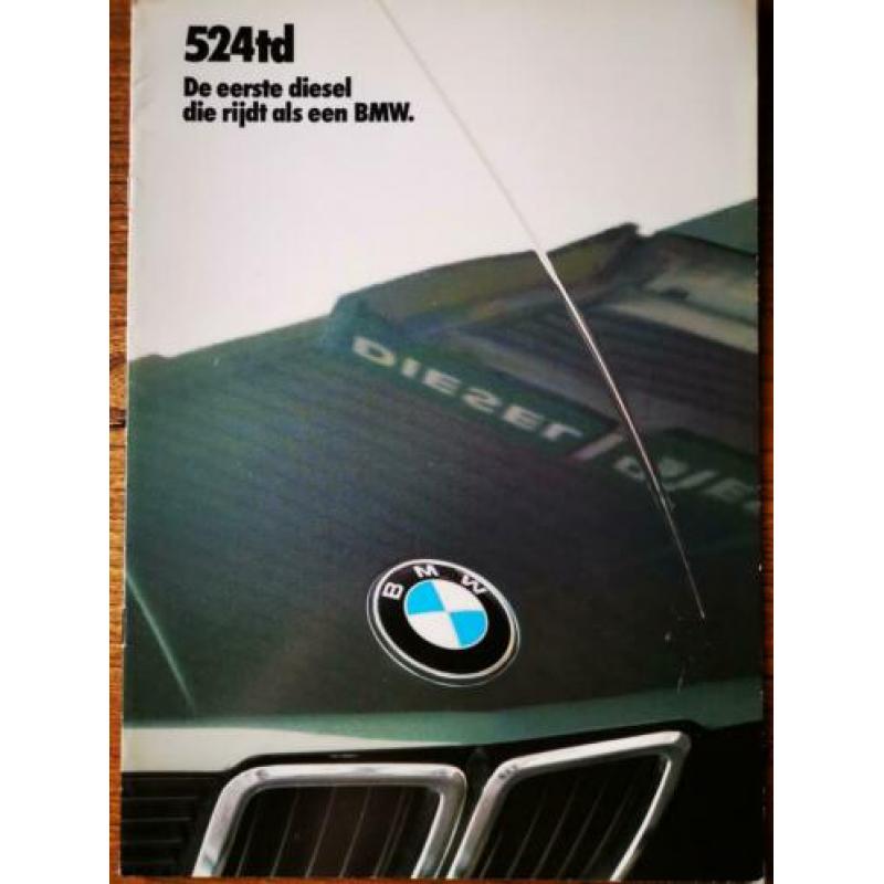 BMW 524 TD - 1983, eerste BMW Diesel - autofolder