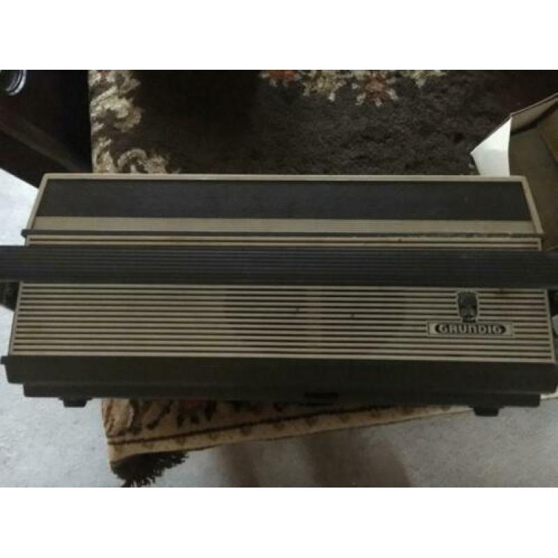Werkende Grundig bandrecorder TK120, microfoon en 3 banden