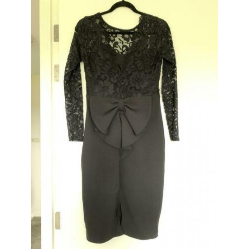 ZGAN! Mooie gala jurk met rugdecollete, mt 38/40